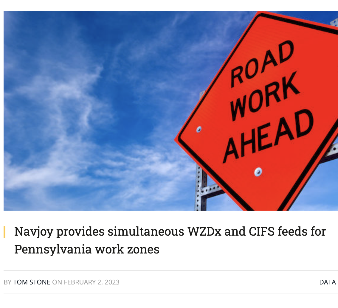 Cover story in Traffic Technology Today magazine